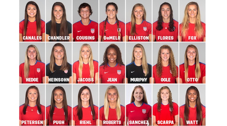 Michelle French S Roster For U U S Women S World Cup Soccertoday