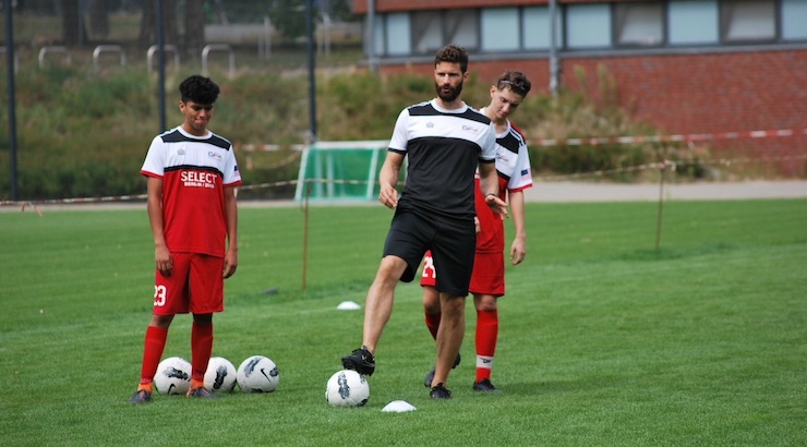 Arne Friedrich coaching at GFL Berlin, Germany 2018 Youth Soccer Camp