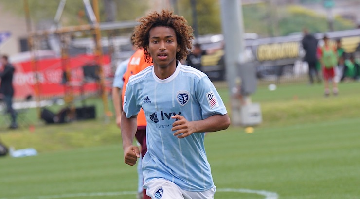 Gianluca Busio at Generation adidas Cup with Sporting Kansas City Academy