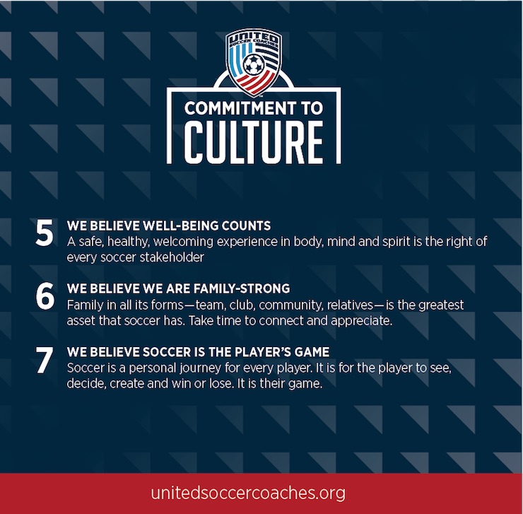 United Soccer Coaches unveiled the “Commitment to Culture”
