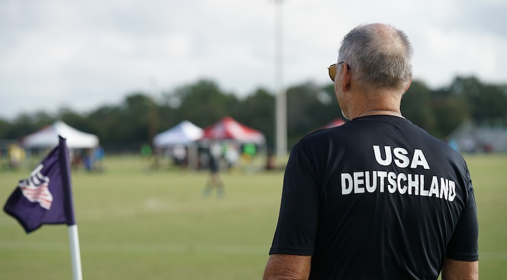 Mark Dillon from the Talent Project scouting players at the U.S. Soccer Development Academy Winter Showcase in Florida