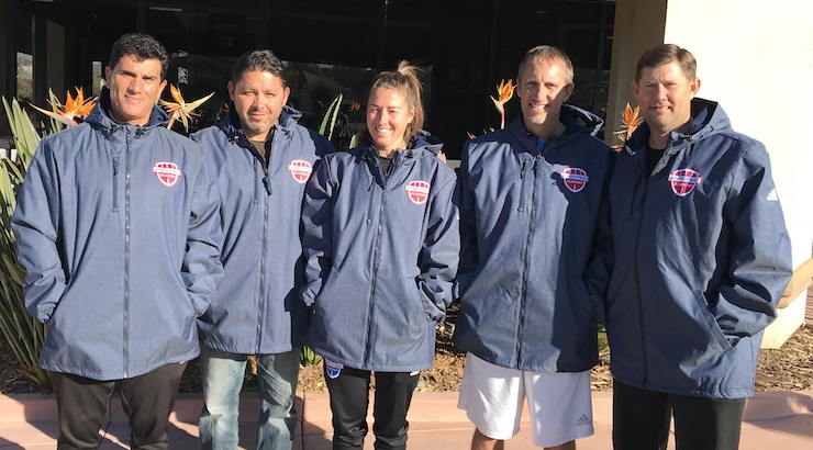 619Futsal Coaches Carlos Basso, Danny Madrigal, Kacie Oliver, Jim Flowers and Mike Gentry (Scott Payne not pictured)