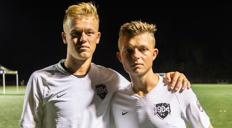 Milo Barton and Billy Garton - new pro players playing for NISA's San Diego based team 1904 FC