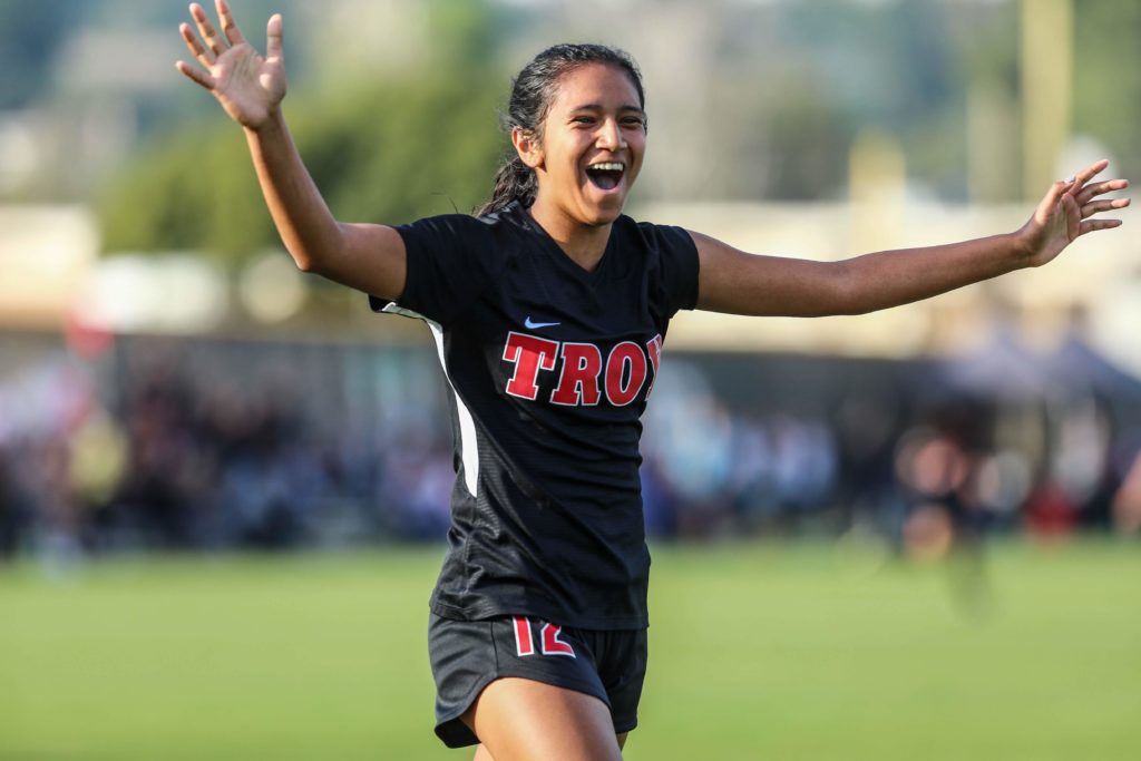 Troy Girls Soccer player Aaliyah Tu’ua now plays for UC Riverside = With Over 100K Followers, Coach Mike Silzer Took His Troy High School Girls Team To New Heights