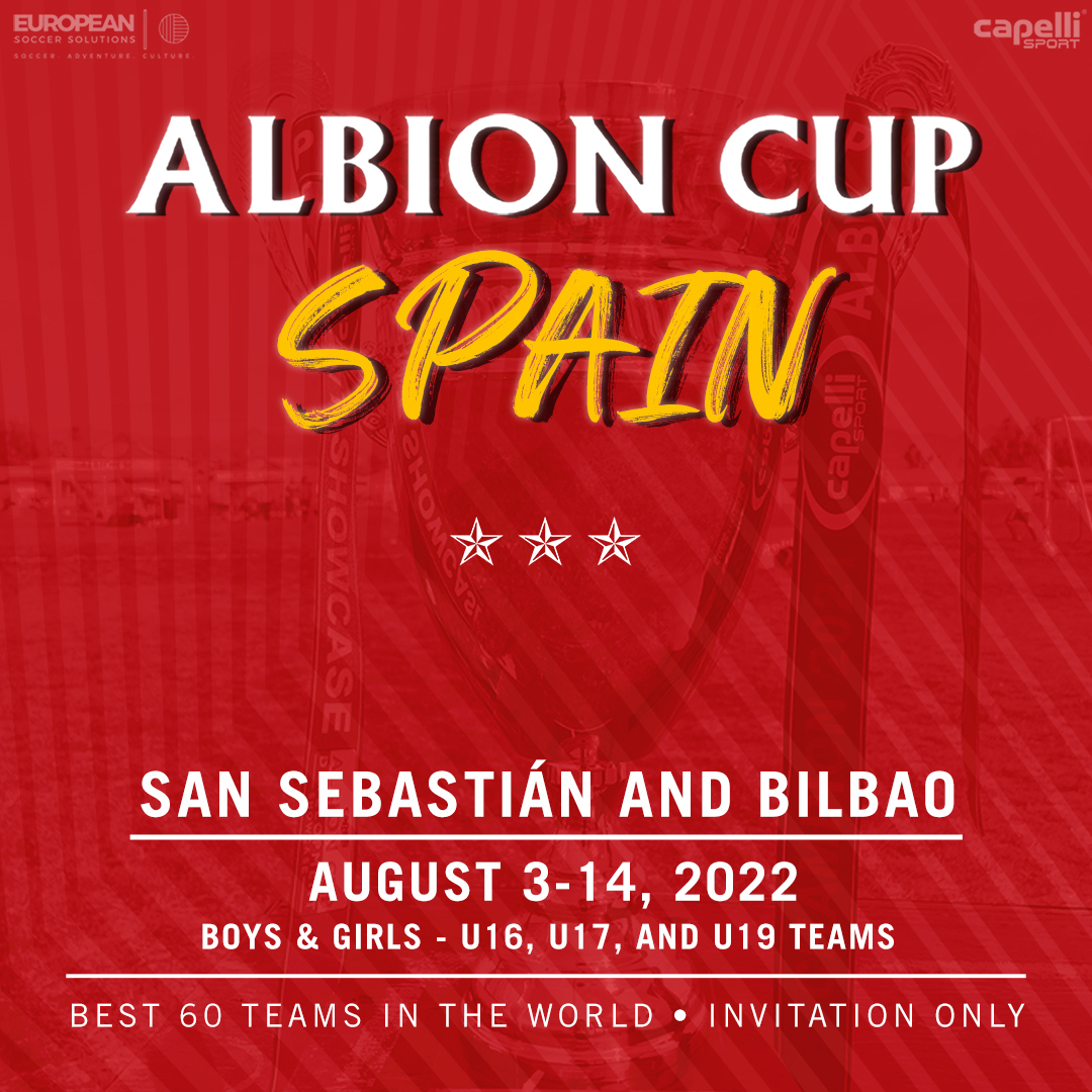 NEW INTERNATIONAL YOUTH SOCCER TOURNAMENT ALBION CUP SPAIN IN AUGUST