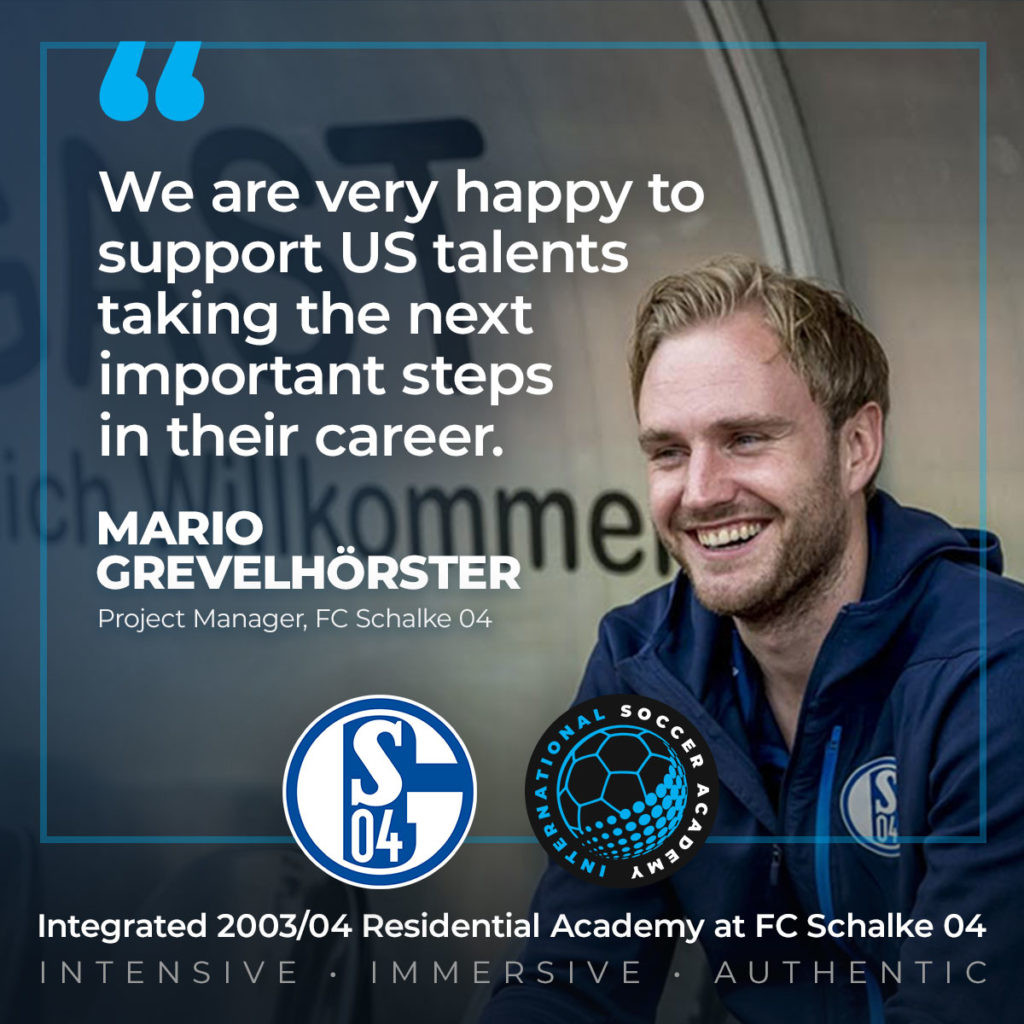 FC SCHALKE 04 SCOUTS FOR TOP YOUTH SOCCER PLAYERS WITH INTERNATIONAL SOCCER ACADEMY