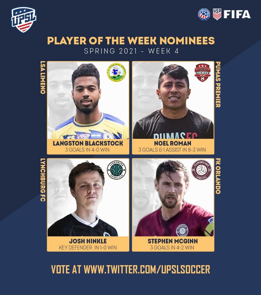 UPSL MENS SOCCER ROUND UP WITH HIGHLIGHTS AND PLAYER OF THE WEEK