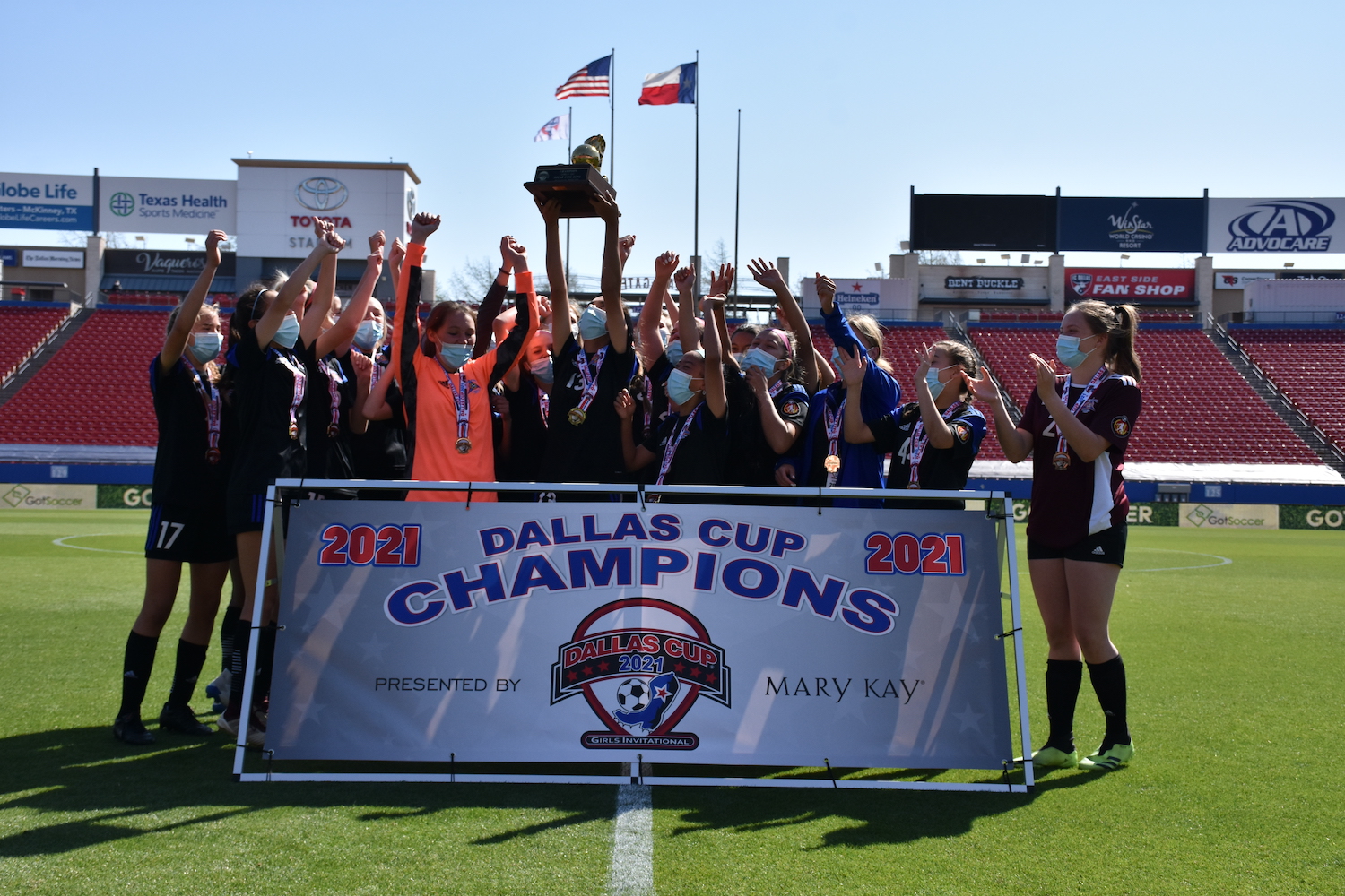 FIRST FOUR DALLAS CUP GIRLS CHAMPIONS CROWNED SOLAR WINS BIG