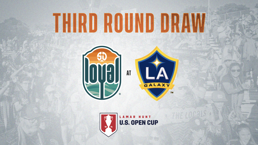 San Diego Loyal SC has an opponent for the next round of the Lamar Hunt U.S. Open Cup. Coach Landon Donovan’s team will travel to Carson, Calif. to face LA Galaxy of Major League Soccer in a third round match of the national historic competition that pairs teams from every level of play into a tournament. 