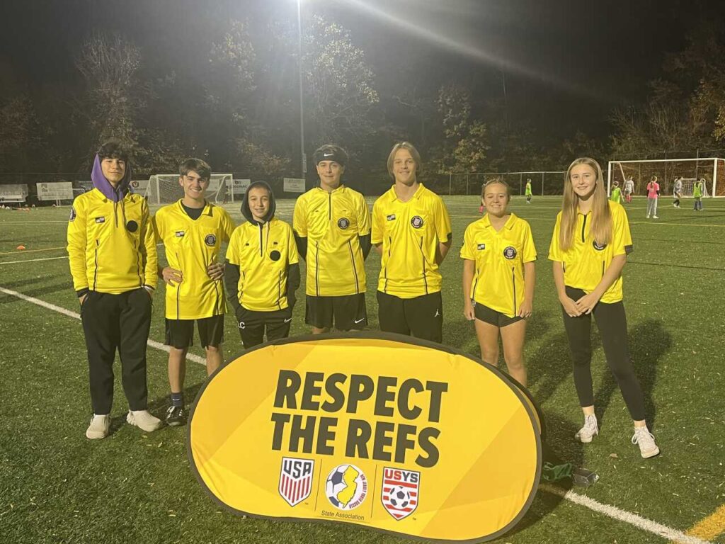 ew Jersey Youth Soccer, in collaboration with various youth competitions, introduces The Yellow Wristband Initiative to combat misconduct towards minor referees, emphasizing respect and support